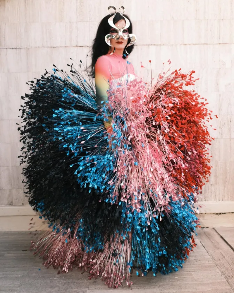 Πορτρέτο της Björk από τον επίσημο λογαριασμό της στο Instagram για τη συνεργασία με τη Rosalía.