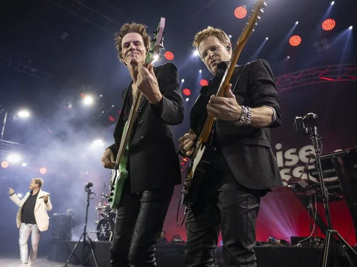 Το συγκρότημα Duran Duran σε φωτογραφία από το ΑΠΕ-ΜΠΕ για την κυκλοφορία του Shadows on Your Side.