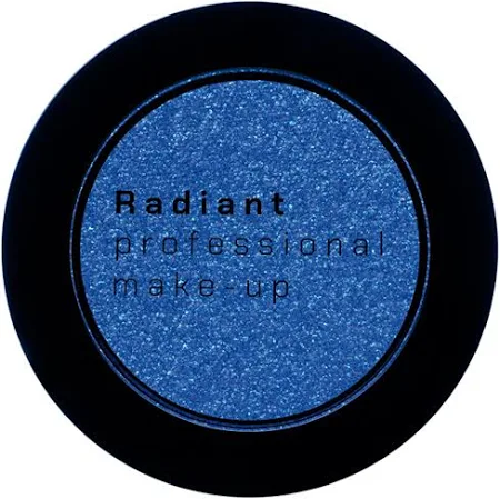 Μπλε σκιά ματιών σε στρογγυλή συσκευασία Radiant Professional Make-up.