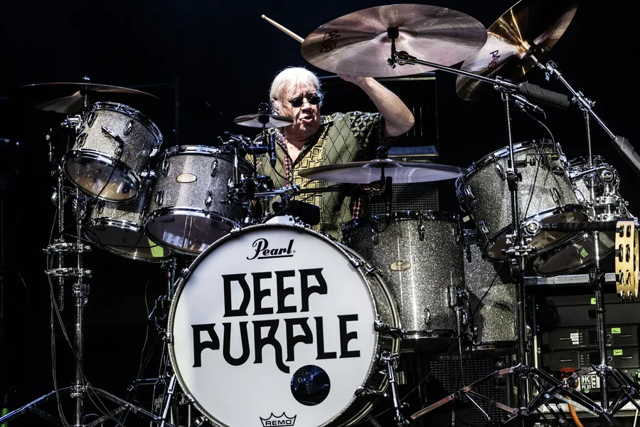Το θρυλικό βρετανικό συγκρότημα Deep Purple σε συναυλία τους.