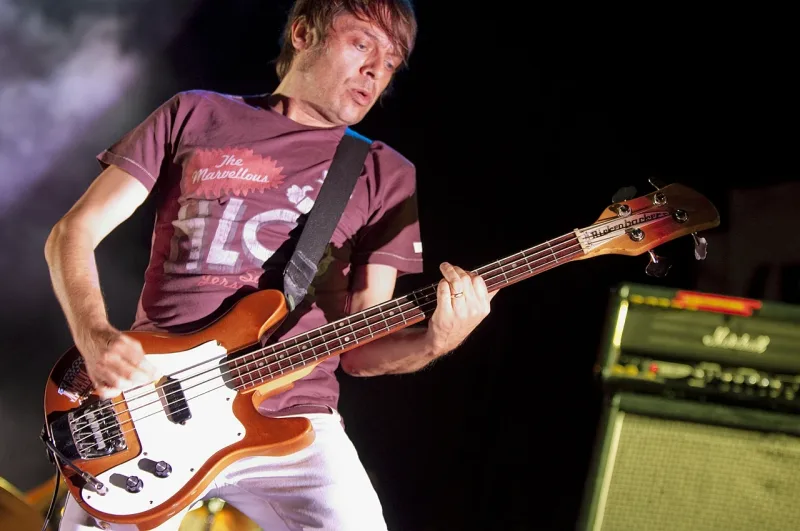 Ο μπασίστας Gary Mani Mounfield των Stone Roses και Primal Scream σε φωτογραφία αρχείου.