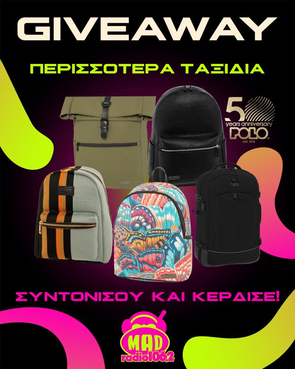ΔΙΑΓΩΝΙΣΜΟΣ: Kέρδισε 5 POLO backpacks στο Mad Radio 106,2