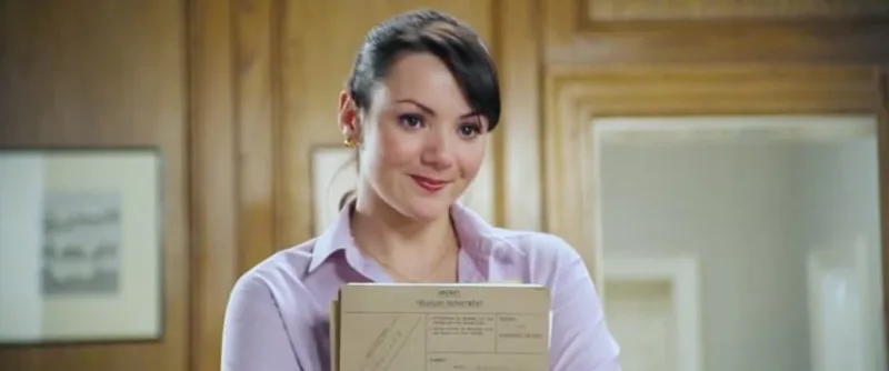 Η Martine McCutcheon σε σκηνή από την ταινία Love Actually (2003).
