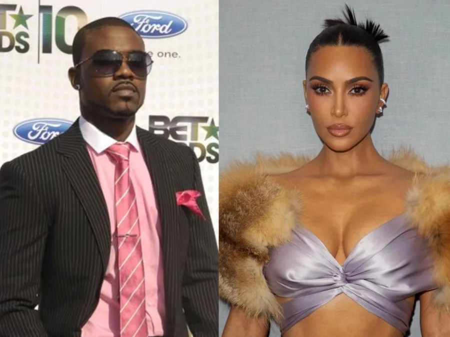 Ο Ray J και η Kim Kardashian σε κολλάζ φωτογραφιών