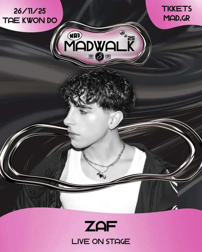 Αφίσα του ZAF για το MadWalk 2025 by Three Cents.