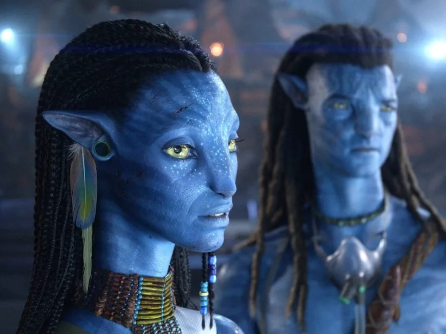 Δύο χαρακτήρες Na'vi από την ταινία Avatar.