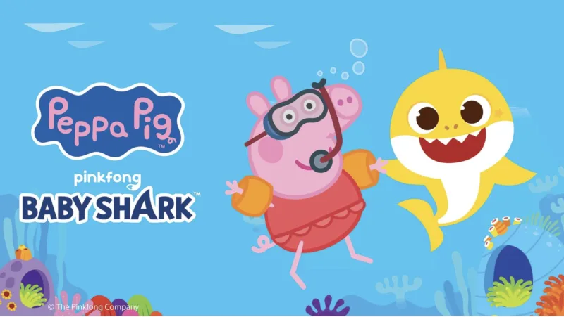 Η Πέππα το γουρουνάκι και το Baby Shark κάτω από τη θάλασσα.
