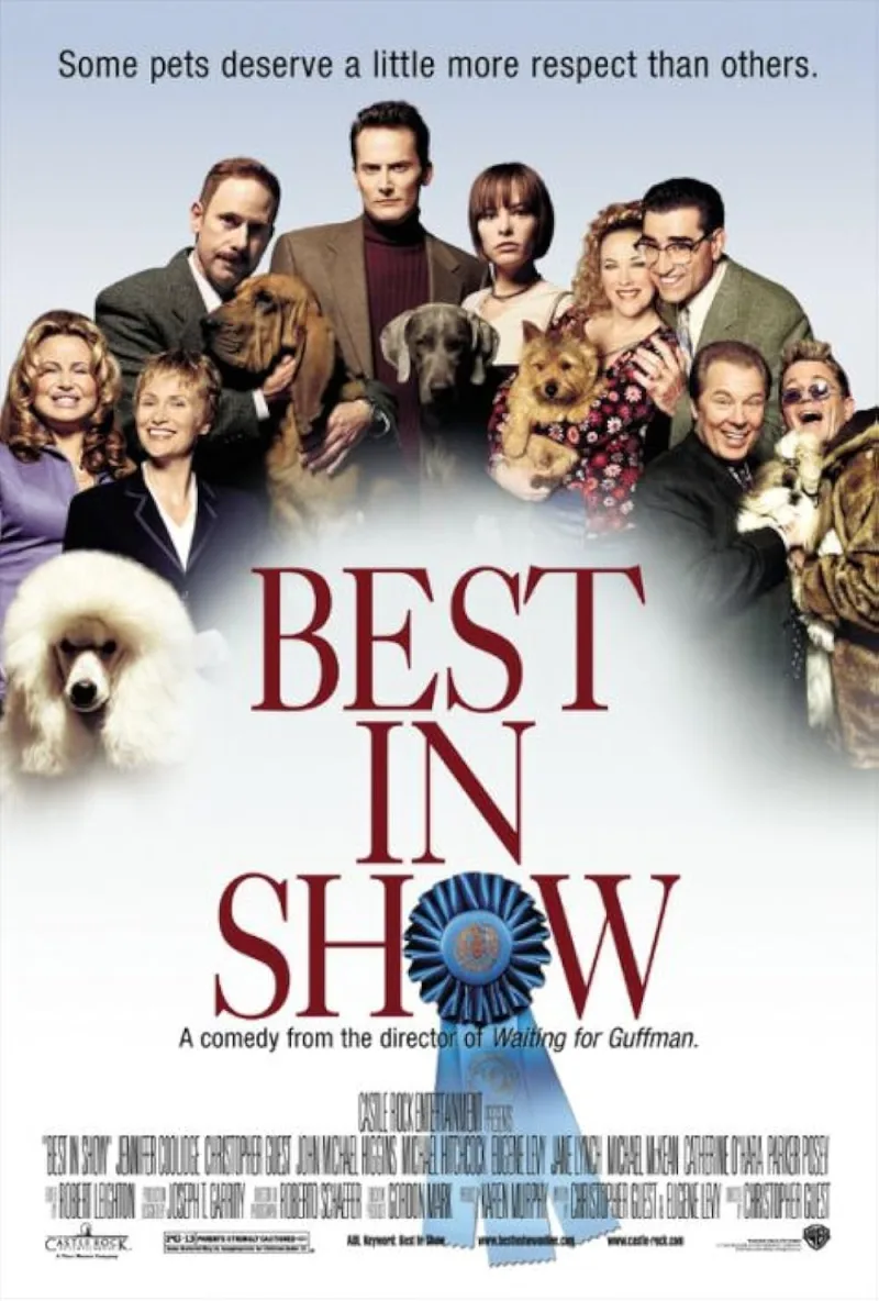 Αφίσα της ταινίας Best in Show με το καστ και διάφορους σκύλους.