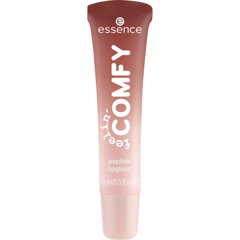 Essence feelin' comfy peptide lipgloss σε σωληνάριο.