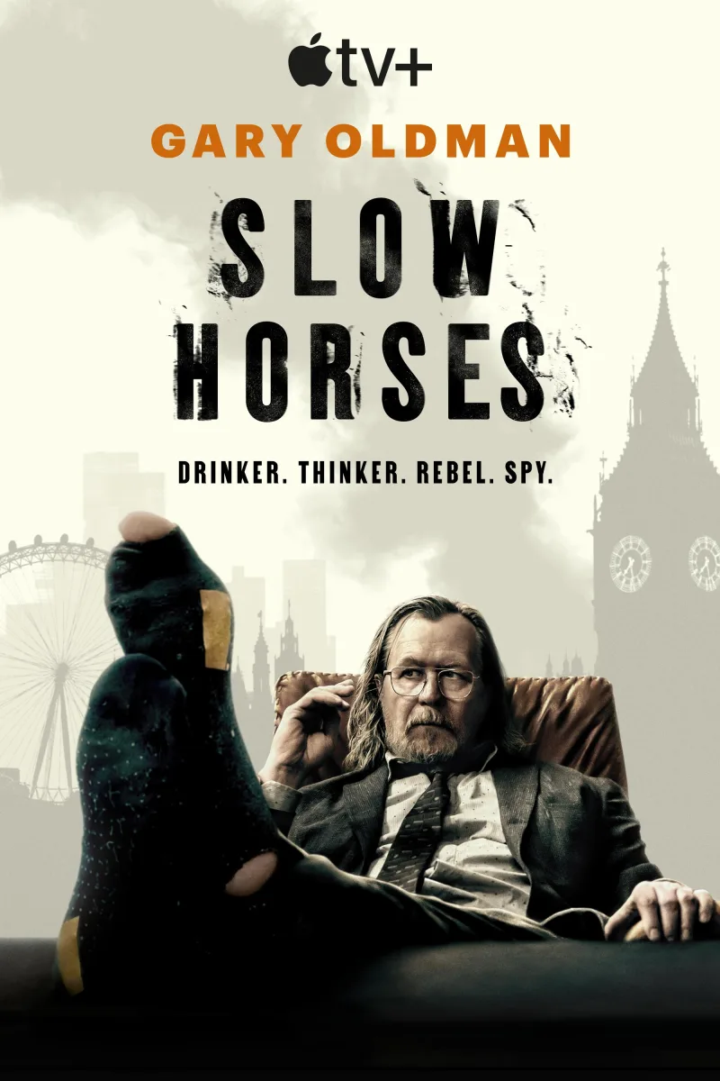 Αφίσα της σειράς Slow Horses με τον Gary Oldman.