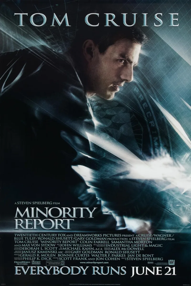 Αφίσα της ταινίας Minority Report με τον Tom Cruise.