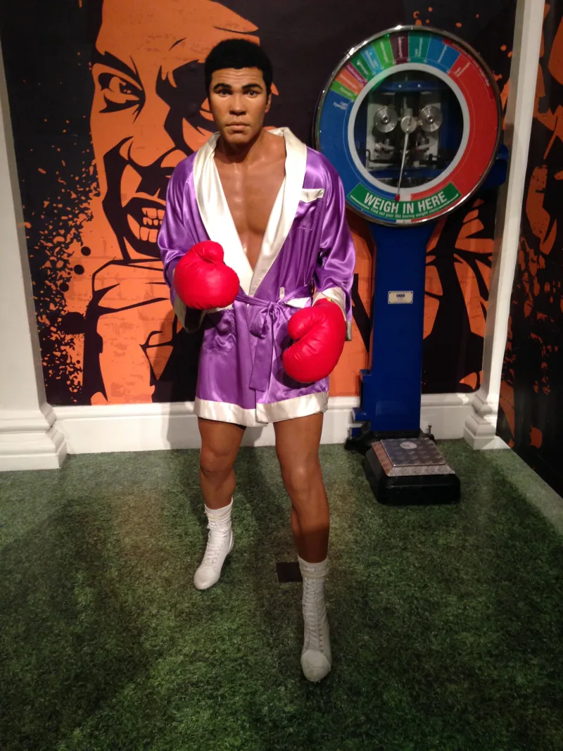 Το κέρινο ομοίωμα του Muhammad Ali στο Μουσείο Madame Tussauds του Λονδίνου.