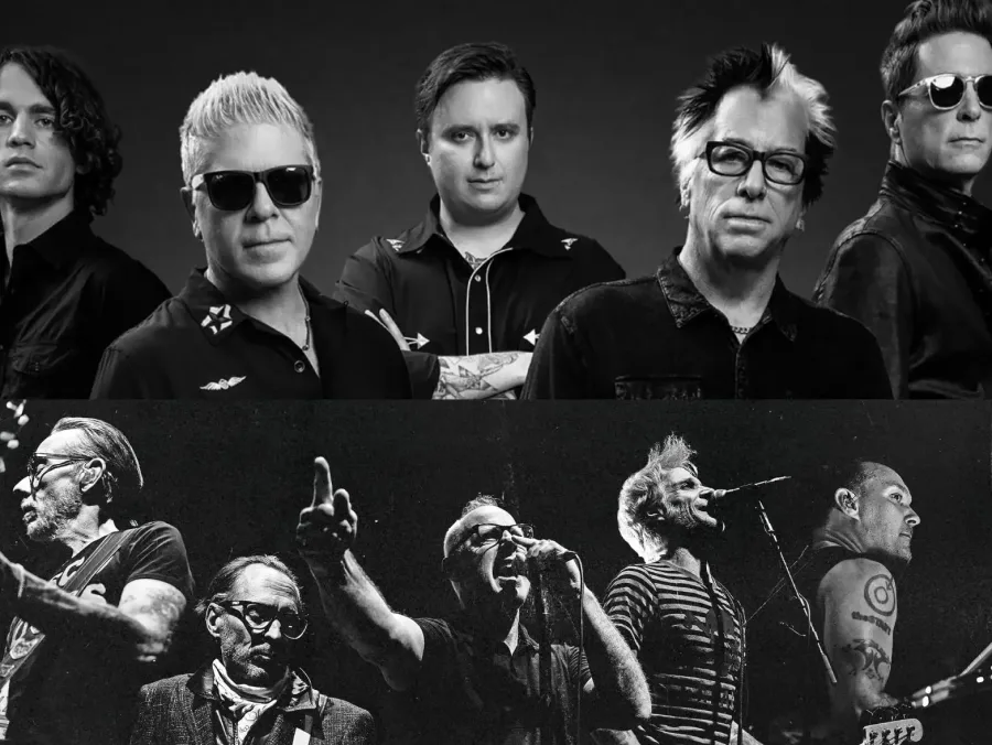 Κολάζ με τα συγκροτήματα The Offspring και Bad Religion.