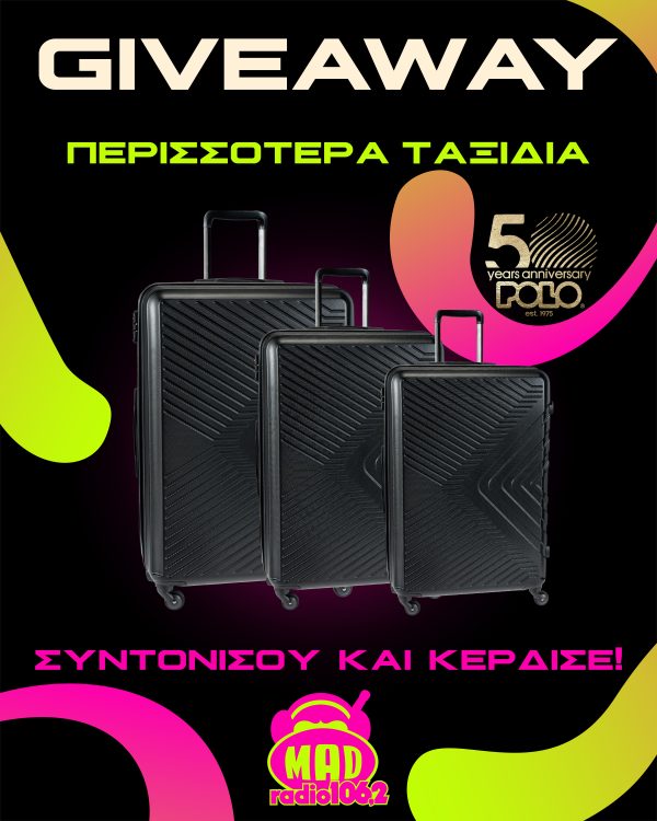 ΔΙΑΓΩΝΙΣΜΟΣ: Κέρδισε ένα luxury σετ με τρεις βαλίτσες OSLO από την POLOστο MAD Radio 106,2