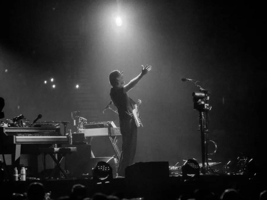 Το βρετανικό συγκρότημα Radiohead σε φωτογραφία από τον επίσημο λογαριασμό τους στο Instagram.