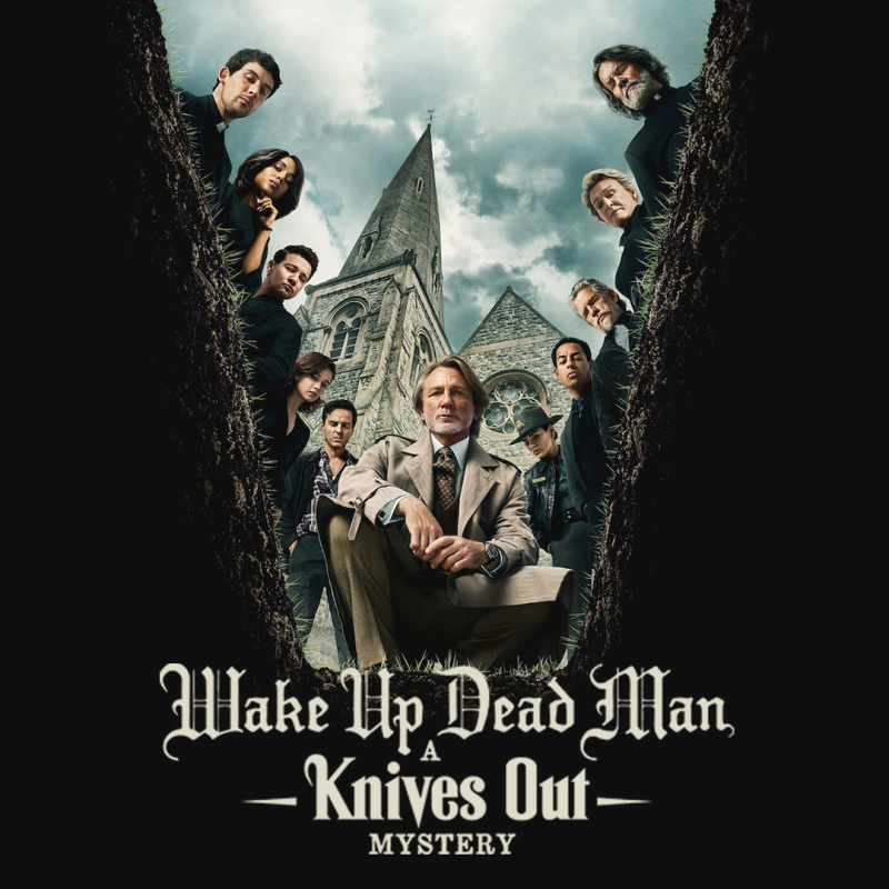 Ο Daniel Craig και το καστ της ταινίας Wake Up Dead Man: A Knives Out Mystery.