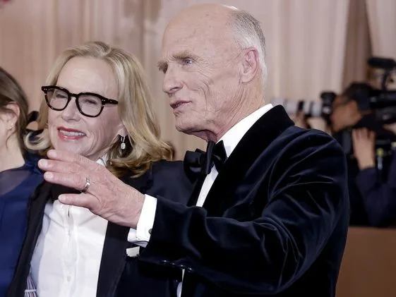Ο Ed Harris και η σύζυγός του Amy Madigan σε κοινή τους εμφάνιση.