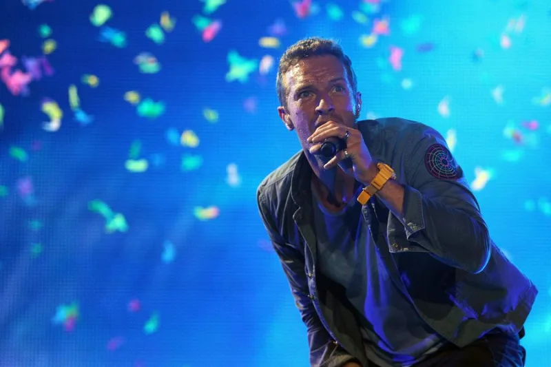 Η ηθοποιός Gwyneth Paltrow και ο Chris Martin σε κοινή τους εμφάνιση.