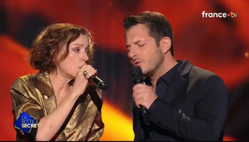 Γιώργος Περρής και Tina Arena σε μία σπάνια τηλεοπτική στιγμή στην Γαλλία