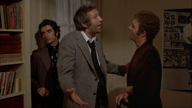 Οι James Caan, Carmine Caridi και Gregory Rozakis στην ταινία Gambler (1974).