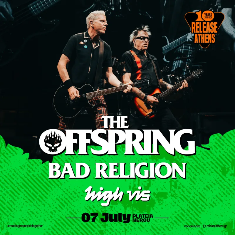 Οι The Offspring σε συναυλία για το Release Athens 2026.