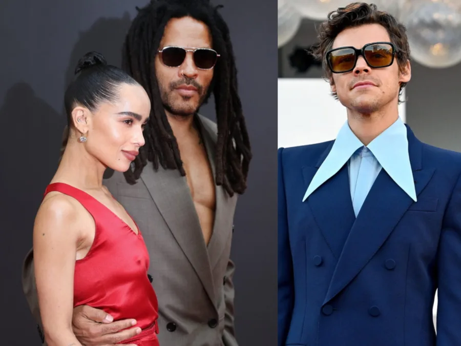 Ο Lenny Kravitz και ο Harry Styles σε κοινή εμφάνιση.