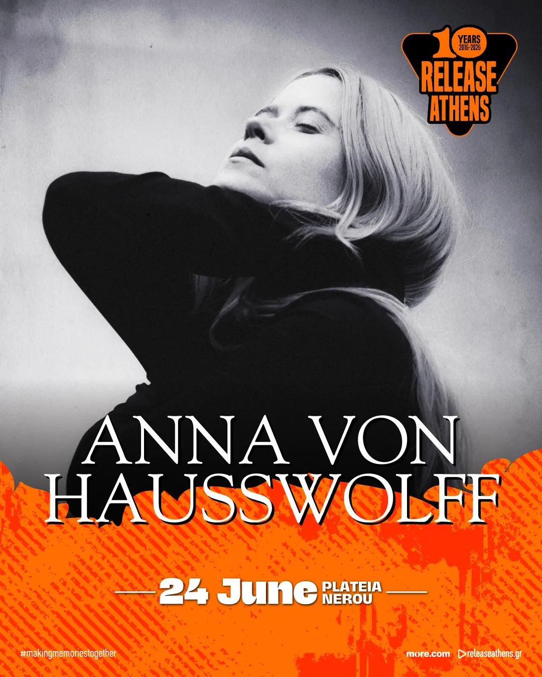 Αφίσα της Anna Von Hausswolff για το Release Athens.