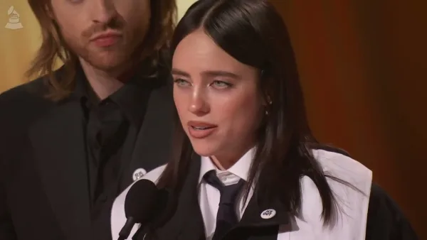 Η Billie Eilish στα βραβεία Grammy.