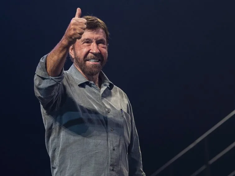 Ο ηθοποιός και θρύλος των πολεμικών τεχνών Chuck Norris σε επίσημη φωτογραφία από το ΑΠΕ-ΜΠΕ.
