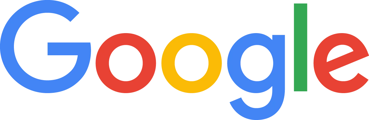 Το λογότυπο της Google σε λευκό φόντο.