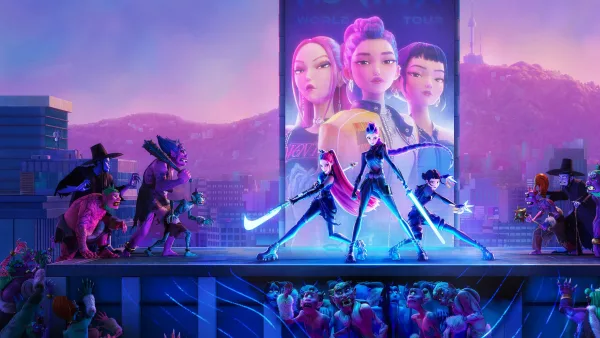 Η ομάδα KPop Demon Hunters μάχεται με τέρατα σε μια φουτουριστική πόλη, καθώς το Netflix επιβεβαίωσε την επιστροφή της σειράς.