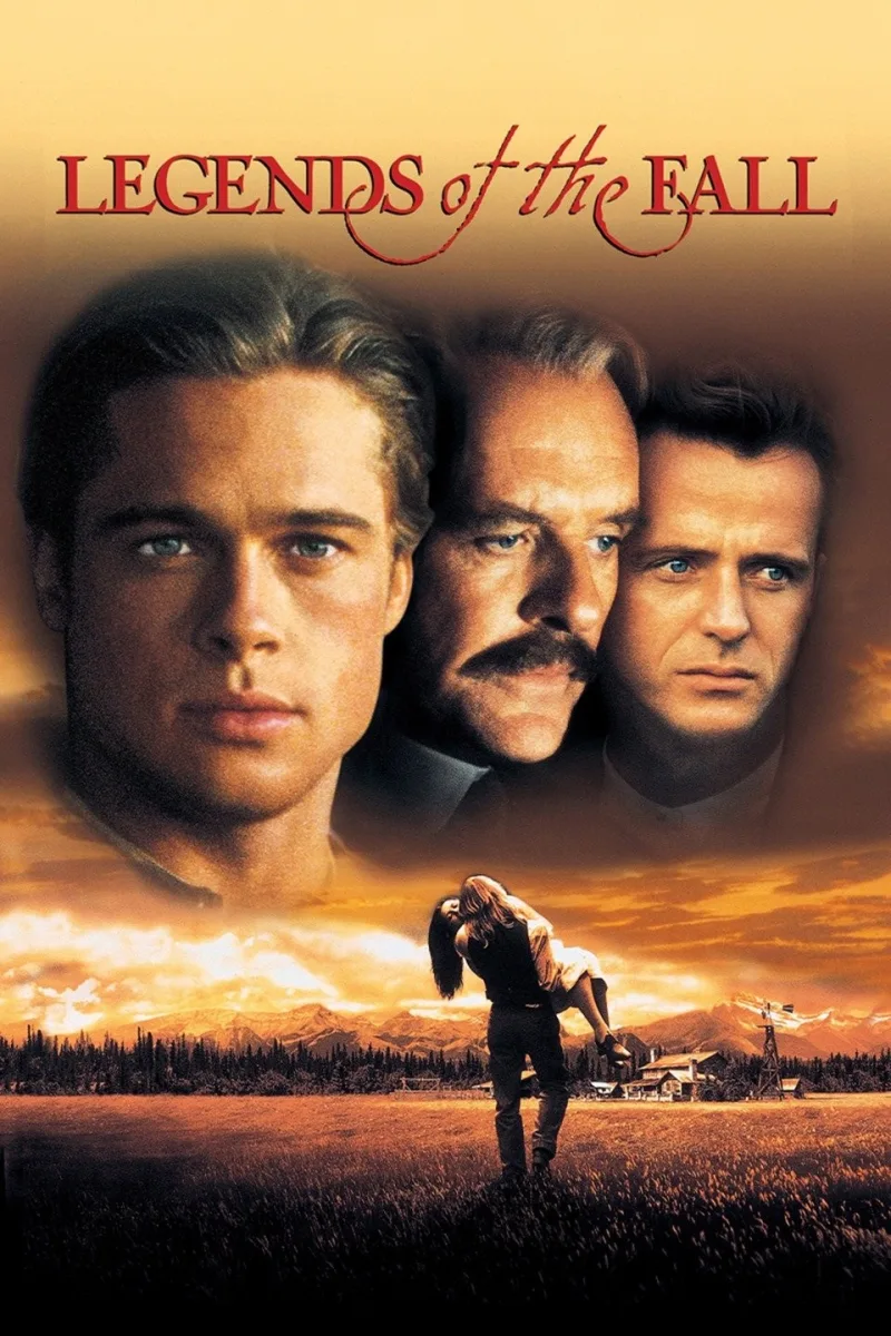 Αφίσα της ταινίας Legends of the Fall με τους Brad Pitt, Anthony Hopkins και Aidan Quinn, που έγραψε ιστορία στα Όσκαρ.