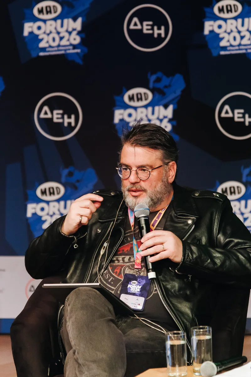 Ο Robbert Baruch της Universal Music Group στο MAD Forum 2026 μιλώντας για την τεχνητή νοημοσύνη.