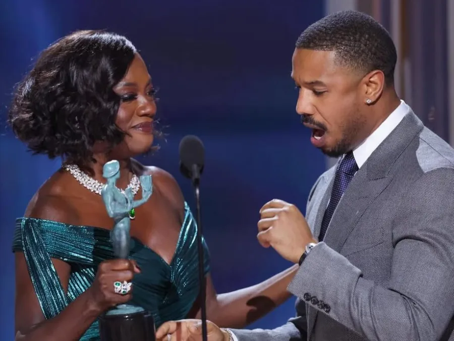 Ο Michael B. Jordan και η Viola Davis στην τελετή των Actor Awards.