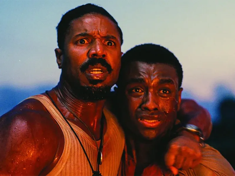 Ο Michael B. Jordan και ο Jonathan Majors σε σκηνή από την ταινία "Creed III", όπου ο Jordan κέρδισε Όσκαρ.
