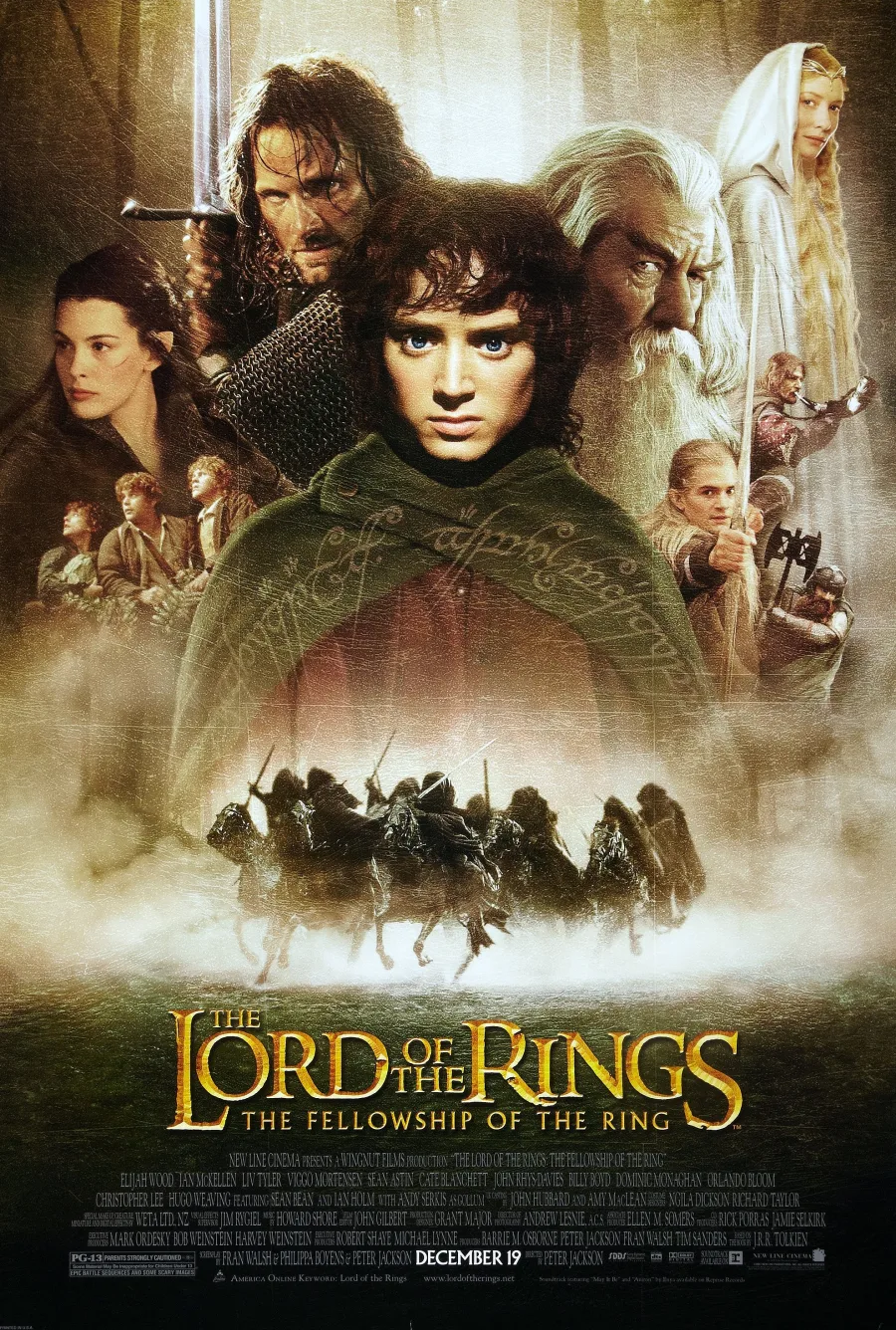 Αφίσα της ταινίας The Lord of the Rings: The Fellowship of the Ring.