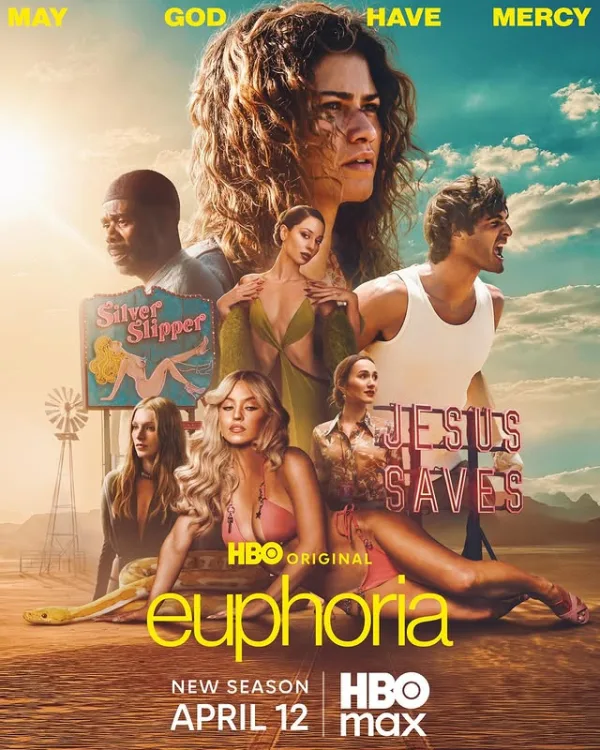 Το καστ της σειράς Euphoria ποζάρει εντυπωσιακά για την προώθηση της 3ης σεζόν, με φόντο το Hollywood.