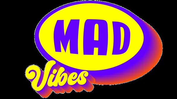 Το λογότυπο του νέου μουσικού καναλιού MAD VIBES.