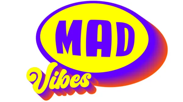 Το λογότυπο του νέου μουσικού καναλιού MAD VIBES.