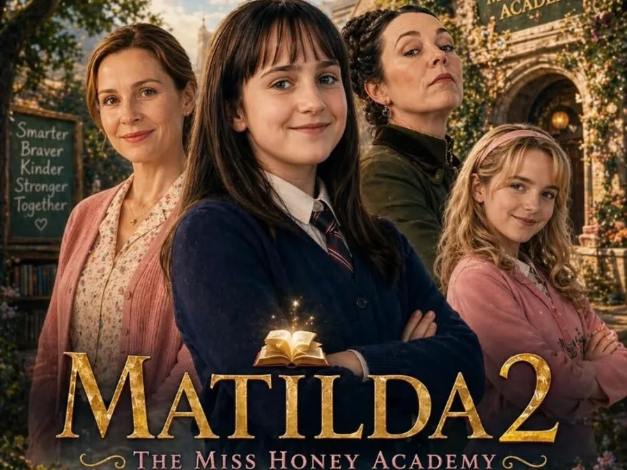 Αφίσα για τη νέα ταινία Matilda 2: The Miss Honey Academy που κυκλοφορεί στο Netflix.