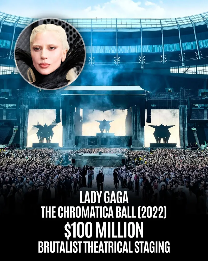Η Lady Gaga με την εντυπωσιακή σκηνική παραγωγή του The Chromatica Ball, ένα από τα πιο ακριβά live shows.