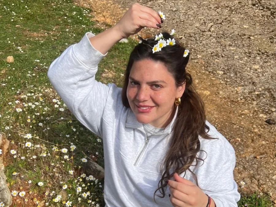 Η Δανάη Μπάρκα σε φωτογραφία από τον προσωπικό της λογαριασμό στο Instagram.