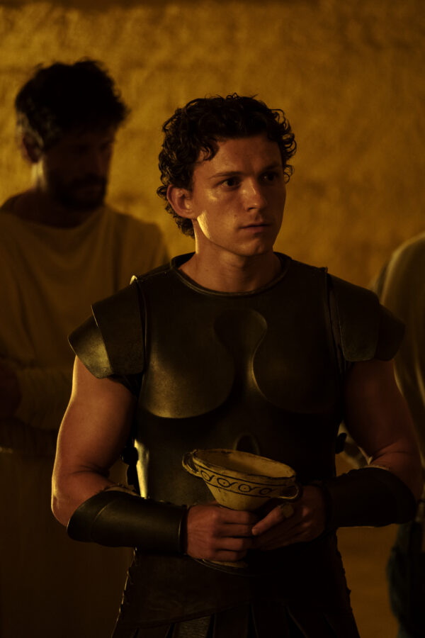 &Omicron; Tom Holland &omega;&sigmaf; &Tau;&eta;&lambda;έ&mu;&alpha;&chi;&omicron;&sigmaf; &sigma;&tau;&eta;&nu; &tau;&alpha;&iota;&nu;ί&alpha; The Odyssey &tau;&omicron;&upsilon; Christopher Nolan.
