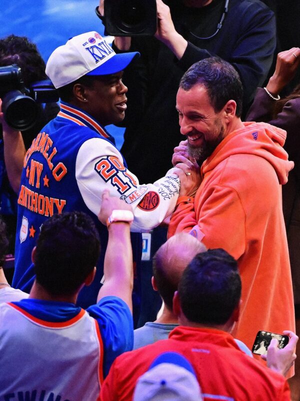 Ο Adam Sandler και ο Carmelo Anthony συναντήθηκαν στον τελικό του ΝΒΑ, ανάμεσα στους αστέρες που παρακολούθησαν τον αγώνα.