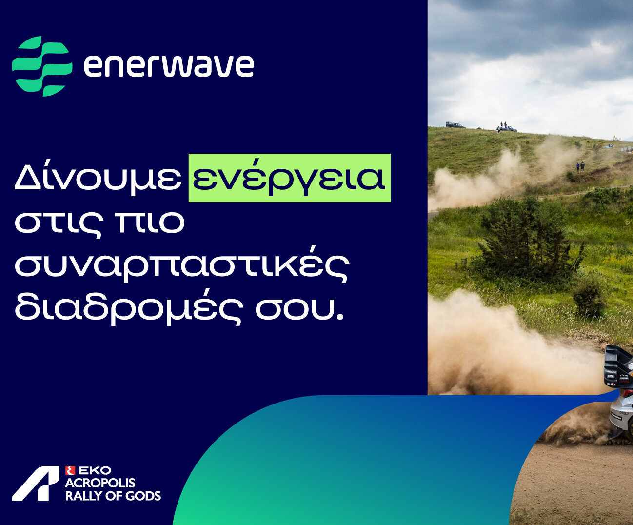 Η Enerwave «δίνει ενέργεια» στο EKO Acropolis Rally 2026