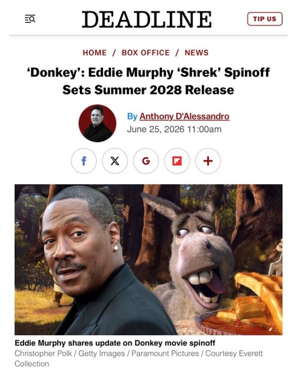 Shrek: Ο «Γάιδαρος» αποκτά τη δική του ταινία  – Πότε κάνει πρεμιέρα