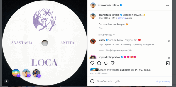 Anitta x Anastasia - IG