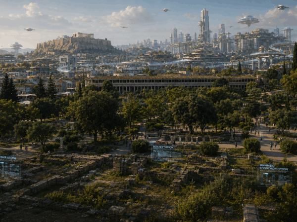 Συνομιλία με ένα λογισμικό – Ένας AI περίπατος στην Αρχαία Αγορά με τον Γιώργο Δρίβα