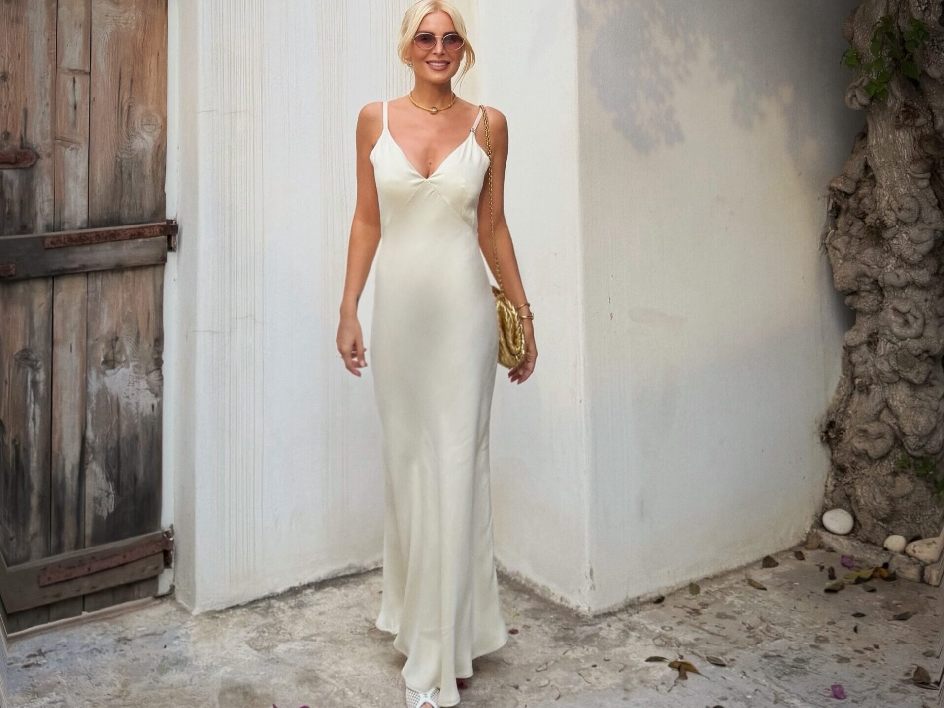 Φόρεσε το slip dress όπως η Κατερίνα Καινούργιου – Το καλοκαιρινό outfit που θα αγαπήσεις