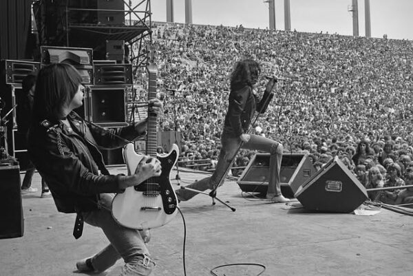 Οι Ramones σε μια επική συναυλία γιορτάζουν 50 χρόνια rock μουσικής με ένα κοινό που τους αποθεώνει.